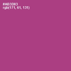#AB3D83 - Medium Red Violet Color Image