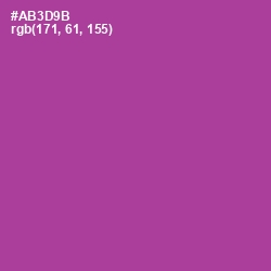 #AB3D9B - Medium Red Violet Color Image