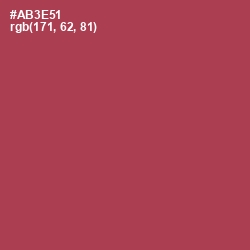 #AB3E51 - Night Shadz Color Image