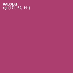 #AB3E6F - Rouge Color Image