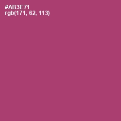 #AB3E71 - Royal Heath Color Image