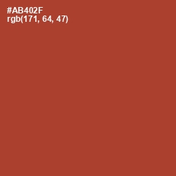 #AB402F - Medium Carmine Color Image