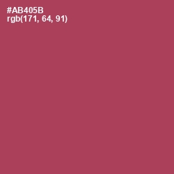 #AB405B - Chestnut Color Image