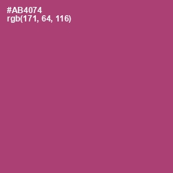 #AB4074 - Blush Color Image