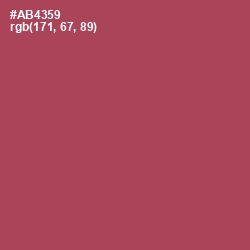#AB4359 - Apple Blossom Color Image