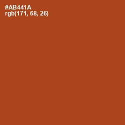 #AB441A - Rust Color Image