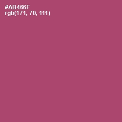 #AB466F - Hippie Pink Color Image