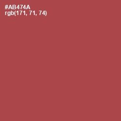 #AB474A - Apple Blossom Color Image