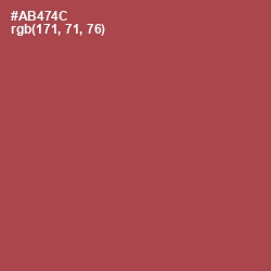 #AB474C - Apple Blossom Color Image