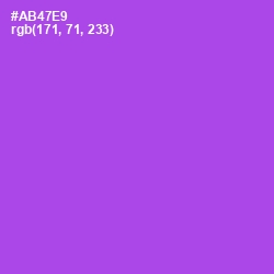 #AB47E9 - Amethyst Color Image