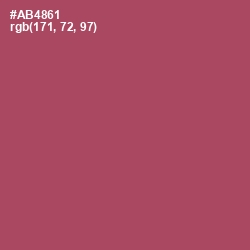 #AB4861 - Hippie Pink Color Image