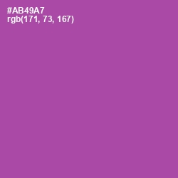 #AB49A7 - Tapestry Color Image