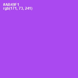 #AB49F1 - Amethyst Color Image