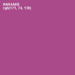 #AB4A8B - Tapestry Color Image