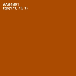 #AB4B01 - Fire Color Image