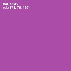 #AB4CA9 - Wisteria Color Image