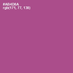 #AB4D8A - Tapestry Color Image