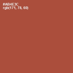 #AB4E3C - Medium Carmine Color Image