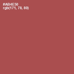 #AB4E50 - Apple Blossom Color Image