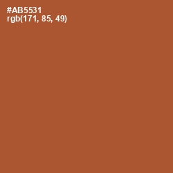 #AB5531 - Brown Rust Color Image
