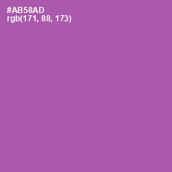 #AB58AD - Wisteria Color Image