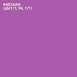 #AB5AAB - Wisteria Color Image