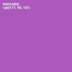 #AB5ABB - Wisteria Color Image