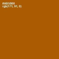 #AB5B00 - Rich Gold Color Image