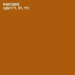 #AB5B0B - Rich Gold Color Image