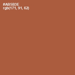 #AB5B3E - Brown Rust Color Image