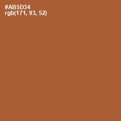 #AB5D34 - Brown Rust Color Image