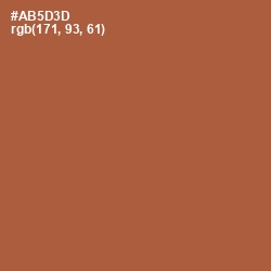 #AB5D3D - Brown Rust Color Image