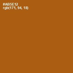 #AB5E12 - Fiery Orange Color Image