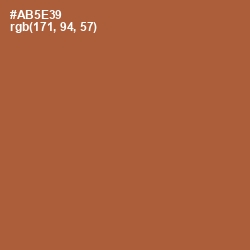#AB5E39 - Brown Rust Color Image