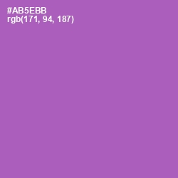 #AB5EBB - Wisteria Color Image