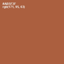 #AB5F3F - Brown Rust Color Image