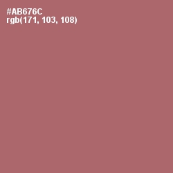 #AB676C - Coral Tree Color Image