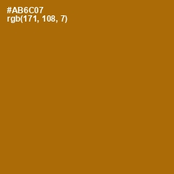 #AB6C07 - Mai Tai Color Image