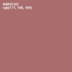 #AB6C6D - Coral Tree Color Image