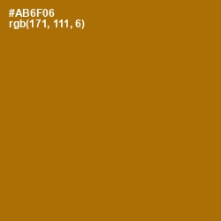 #AB6F06 - Mai Tai Color Image
