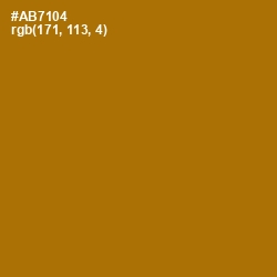 #AB7104 - Buttered Rum Color Image