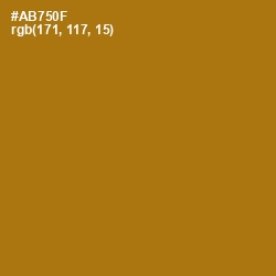 #AB750F - Buttered Rum Color Image