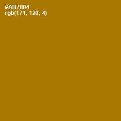 #AB7804 - Buttered Rum Color Image