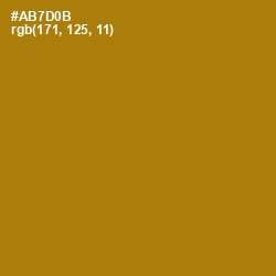 #AB7D0B - Buttered Rum Color Image