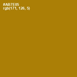 #AB7E05 - Buttered Rum Color Image