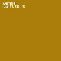 #AB7E0B - Buttered Rum Color Image