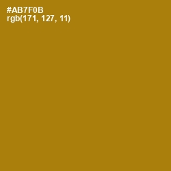 #AB7F0B - Buttered Rum Color Image