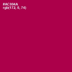 #AC004A - Jazzberry Jam Color Image