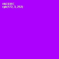 #AC03FC - Electric Violet Color Image