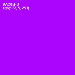 #AC05FD - Electric Violet Color Image